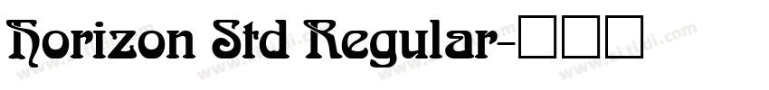 Horizon Std Regular字体转换